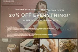 PURCHASE $100 RIVERVALE MALL VOUCHERS FOR $80